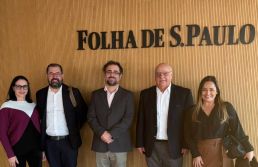 Presidente Ordine visita a redação da Folha de S. Paulo